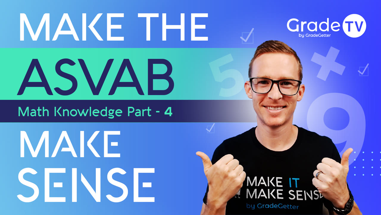 Asvab mathematics knowledge practice test part 4