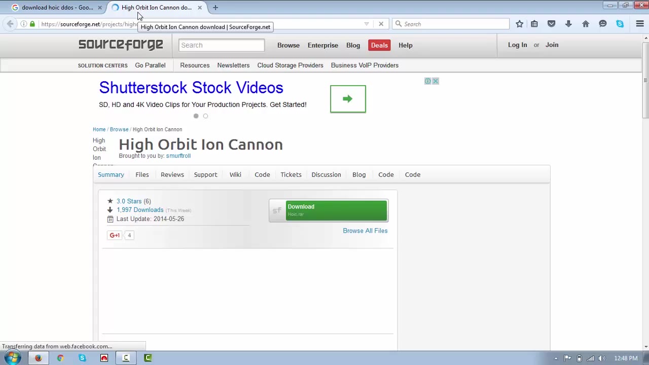 LAB Performing DDOS using High Orbit Ion Cannon