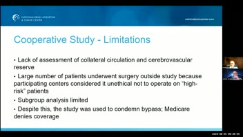 EC-IC BYpass for Cerebral Ischemia; Eric Nussbaum, MD; Part 1